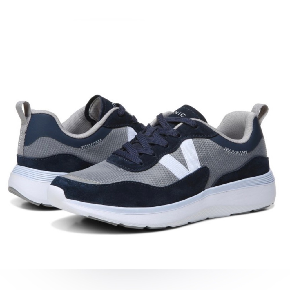 Women's Navy and Gray Athletic Sneakers